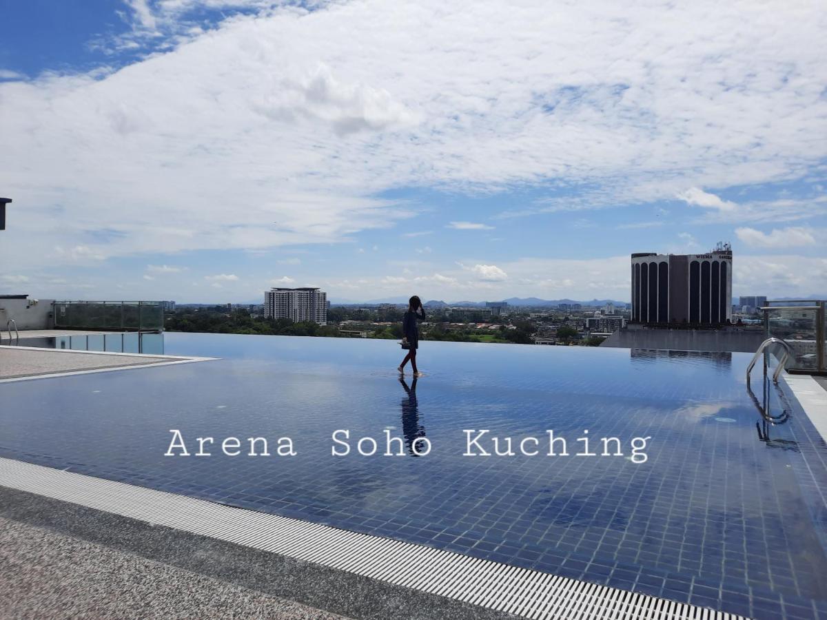 Ferienwohnung Arena Soho At Kozi Square Kuching Exterior foto